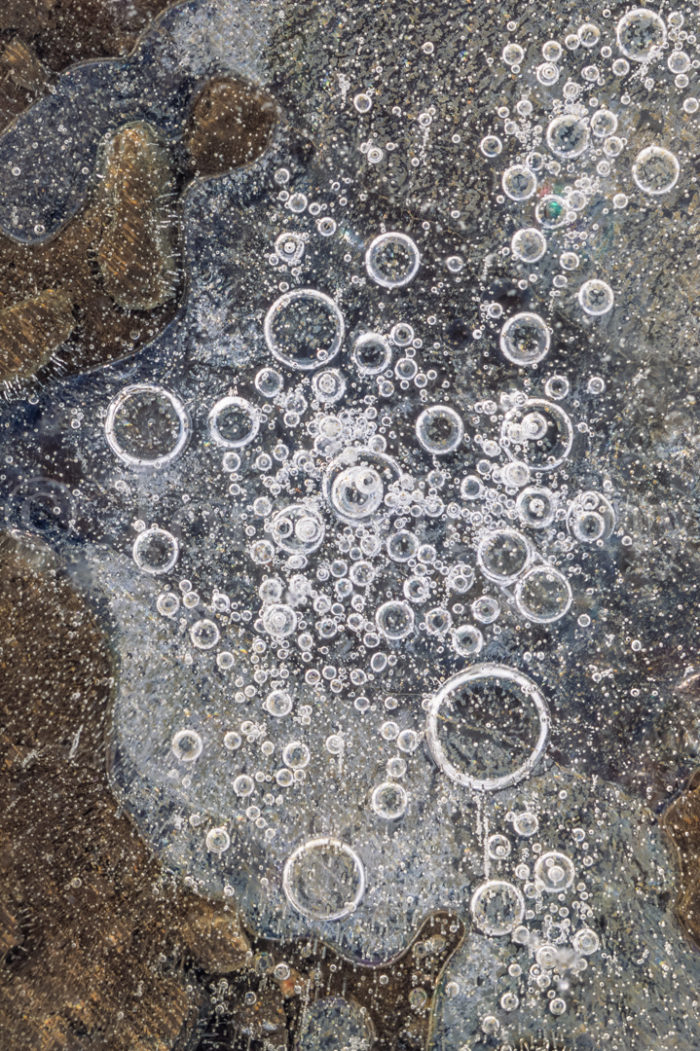 Ice Pane Bubbles