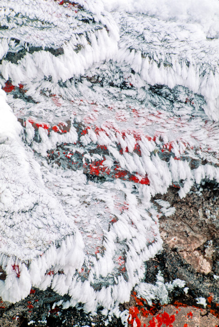 Lacy Frost Crystals Rocks