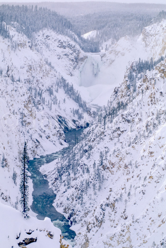 Lower Falls Grand Canyon Winter