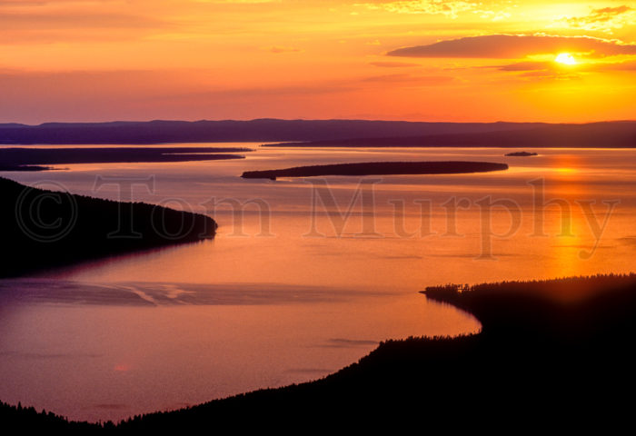 Yellowstone Lake Sunset