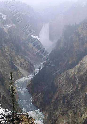 Lower Falls, Snowstorm - Card